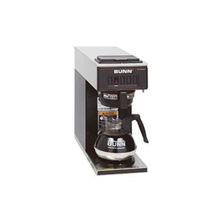 BUNN Low Profile Pourover Coffee Brewer With 1 Warmer, VP17-1, Black 13300.0011